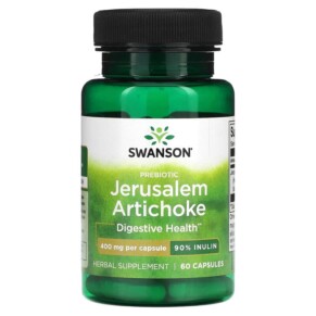 Thực phẩm chức năng Swanson Prebiotic Jerusalem Artichocke 400 mg 60 Capsules 087614112985