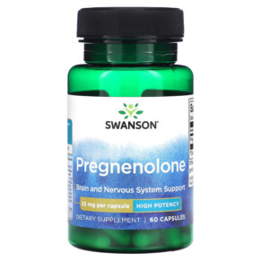 Thực phẩm chức năng Swanson Pregnenolone 25 mg 60 Capsules 087614023168