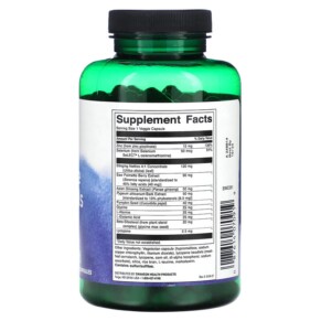 Thành phần vi chất của Swanson Prostate Essential Plus 180 Veggie Capsules 087614070919