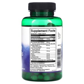 Thành phần vi chất của Swanson Prostate Essentials 90 Veggie Capsules 087614071022