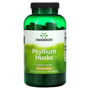 Thực phẩm chức năng Swanson Psyllium Husks 610 mg 300 Capsules 087614110776