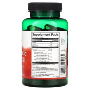 Thành phần vi chất của Swanson Pure Atlantic Salmon Oil 90 Softgels 087614170862