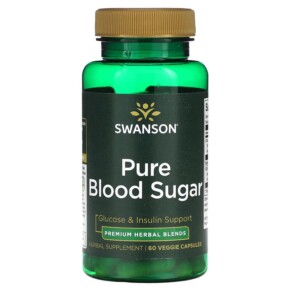 Thực phẩm chức năng Swanson Pure Blood Sugar 60 Veggie Capsules 087614210643