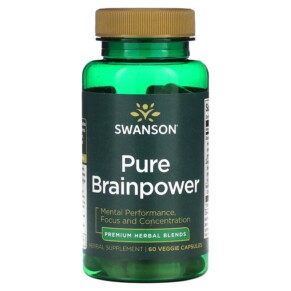 Thực phẩm chức năng Swanson Pure Brainpower 60 Veggie Capsules 087614210513