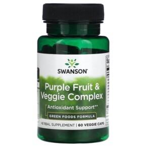 Thực phẩm chức năng Swanson Purple Fruit & Veggie Complex 60 Veggie Caps 087614060712