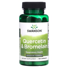 Thực phẩm chức năng Swanson Quercetin & Bromelain 100 Capsules 087614017327