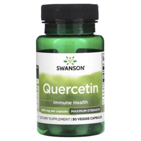 Thực phẩm chức năng Swanson Quercetin Maximum Strength 800 mg 30 Veggie Capsules 087614028897