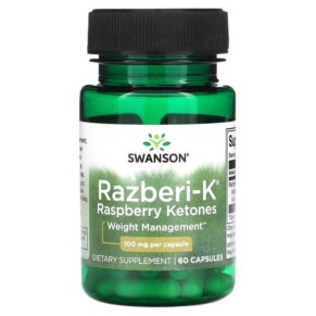 Thực phẩm chức năng Swanson Razberi-K Raspberry Ketones 100 mg 60 Capsules 087614040684