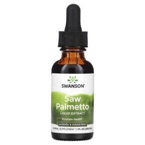 Thực phẩm chức năng Swanson Saw Palmetto Liquid Extract Alcohol & Sugar Free 1 fl oz (29.6 ml) 087614112183