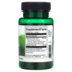Thành phần vi chất của Swanson Saw Palmetto Maximum Strength 60 Softgels 087614142210