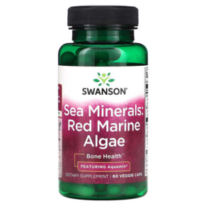 Thực phẩm chức năng Swanson Sea Minerals: Red Marine Algae 60 Veggie Caps 087614026824