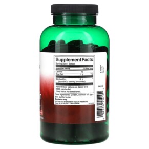 Thành phần vi chất của Swanson Soy Lecithin 1.2 g 180 Softgels 087614114101