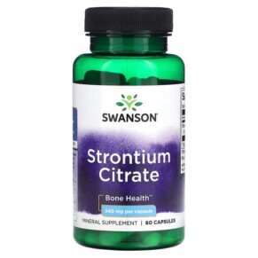 Thực phẩm chức năng Swanson Strontium Citrate 340 mg 60 Capsules 087614111957