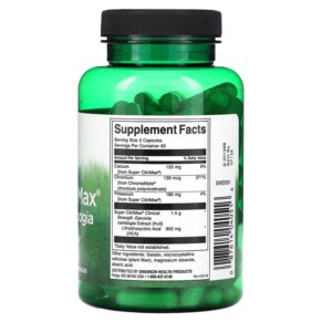 Thành phần vi chất của Swanson Super CitriMax Garcinia Cambogia 120 Capsules 087614040516