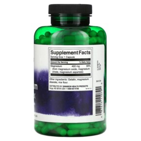 Thành phần vi chất của Swanson Triple Magnesium Complex 400 mg 300 Capsules 087614110790