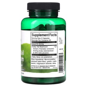 Thành phần vi chất của Swanson Turkey Tail Mushroom 120 Capsules 087614141503