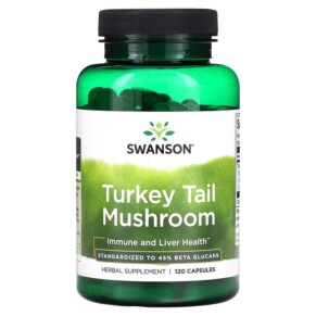 Thực phẩm chức năng Swanson Turkey Tail Mushroom 120 Capsules 087614141503