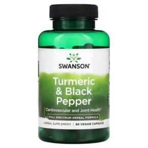 Thực phẩm chức năng Swanson Turmeric & Black Pepper 90 Veggie Capsule 087614118772