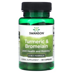 Thực phẩm chức năng Swanson Turmeric & Bromelain 60 Capsules 087614114125