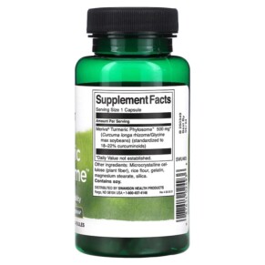 Thành phần vi chất của Swanson Turmeric Phytosome with Meriva 500 mg 60 Capsules 087614024936