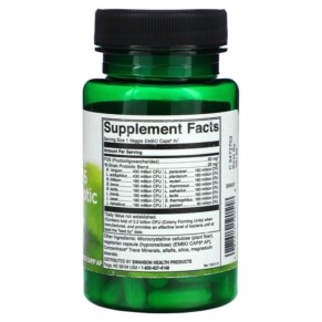 Thành phần vi chất của Swanson Ultimate 16 Strain Probiotic With FOS 3.2 Billion CFU 60 Veggie EMBO Caps AP 087614190518