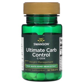 Thực phẩm chức năng Swanson Ultimate Carb Control C-120X 90 Tablets 087614023021