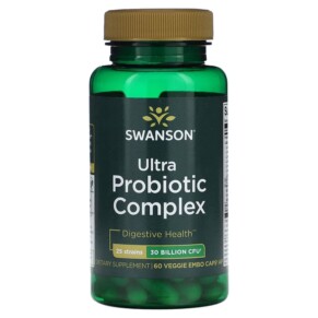 Thực phẩm chức năng Swanson Ultra Probiotic Complex 30 Billion CFU 60 Veggie Embo Caps AP 087614190440