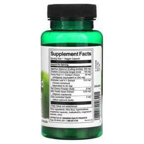 Thành phần vi chất của Swanson Uric Acid Cleanse 60 Veggie Capsules 087614028491