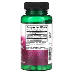 Thành phần vi chất của Swanson Vegetarian Glucosamine 500 mg 90 Veggie Capsules 087614027999