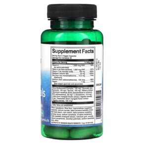 Thành phần vi chất của Swanson Vision Essentials 60 Veggie Capsules 087614070971