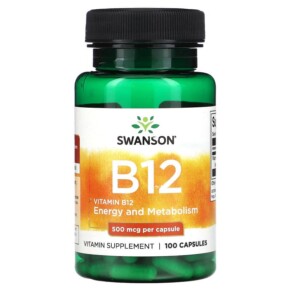 Thực phẩm chức năng Swanson Vitamin B12 500 mg 100 Capsules 087614010304