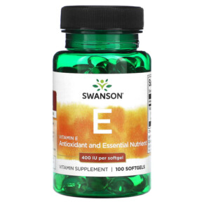 Thực phẩm chức năng Swanson Vitamin E 400 IU 100 Softgels 087614011400