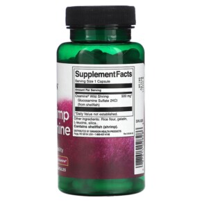 Thành phần vi chất của Swanson Wild Shrimp Glucosamine 500 mg 90 Capsules 087614028286