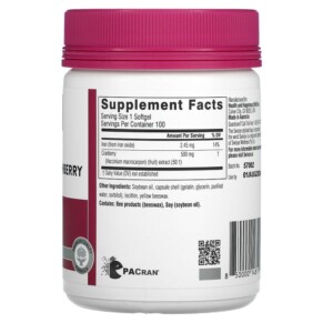 Thành phần vi chất của Swisse Ultiboost High Strength Cranberry 25.000 mg 100 Softgels 850000148192