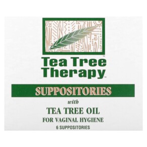Thực phẩm chức năng Tea Tree Therapy Suppositories with Tea Tree Oil for Vaginal Hygiene 6 Suppositories 637792606068