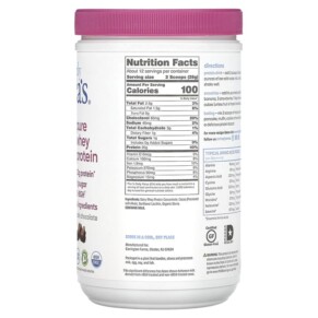 Thành phần vi chất của Teras Whey Grass Fed Pure Whey Protein Dark Chocolate 12 oz (340 g) 850628002180