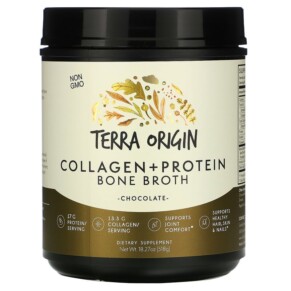 Thực phẩm chức năng Terra Origin Collagen +Protein Bone Broth Chocolate 18.27 oz (518 g) 857668007113