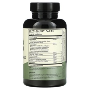 Thành phần vi chất của Terra Origin Digestive Enzymes 60 Capsules 857668007458