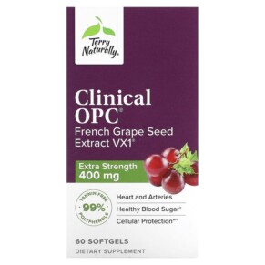 Thực phẩm chức năng Terry Naturally Clinical OPC Extra Strength 400 mg 60 Softgels 367703284268