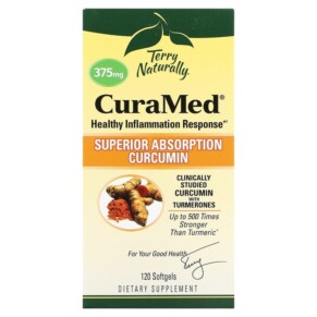 Thực phẩm chức năng Terry Naturally CuraMed 375 mg 120 Softgels 367703402020