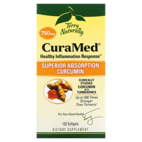 Thực phẩm chức năng Terry Naturally CuraMed 750 mg 120 Softgels 367703202927