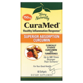 Thực phẩm chức năng Terry Naturally CuraMed 750 mg 60 Softgels 367703202965