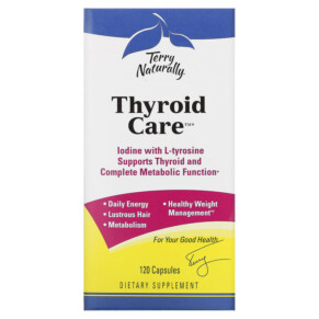 Thực phẩm chức năng Terry Naturally Thyroid Care 120 Capsules 367703255022