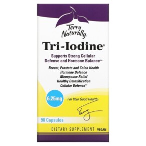Thực phẩm chức năng Terry Naturally Tri-Iodine 6.25 mg 90 Capsules 367703117900