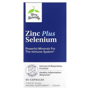 Thực phẩm chức năng Terry Naturally Zinc Plus Selenium 60 Capsules 367703288068