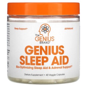 Thực phẩm chức năng The Genius Brand Genious Sleep Aid 40 Veggie Capsules 850098008057