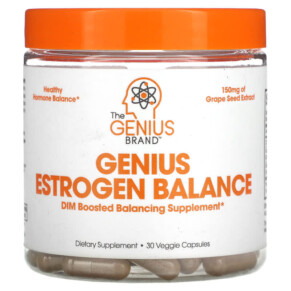 Thực phẩm chức năng The Genius Brand Genius Estrogen Balance 30 Veggie Capsules 850098008064