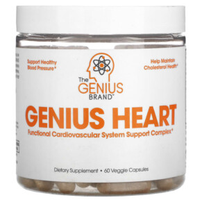 Thực phẩm chức năng The Genius Brand Genius Heart 60 Veggie Capsules 850098008033