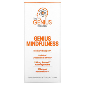 Thực phẩm chức năng The Genius Brand Genius Mindfullness 30 Veggie Capsules 850098008323