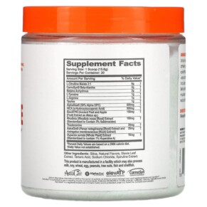 Thành phần vi chất của The Genius Brand Genius Pre Pre-Workout Powerhouse Blue Raspberry 11.15 oz (316 g) 810037680706